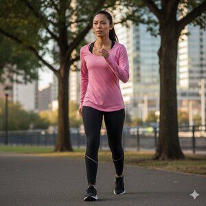 Hind Pink Athletic Top • Women’s Size M • Performance Tee